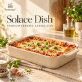 Toramiqy™ Solace Dish – Premium Ceramic Baking Dish, Rectangular Casserole Pan for Lasagna, Roasting, Gratins & Oven-to-Table Serving