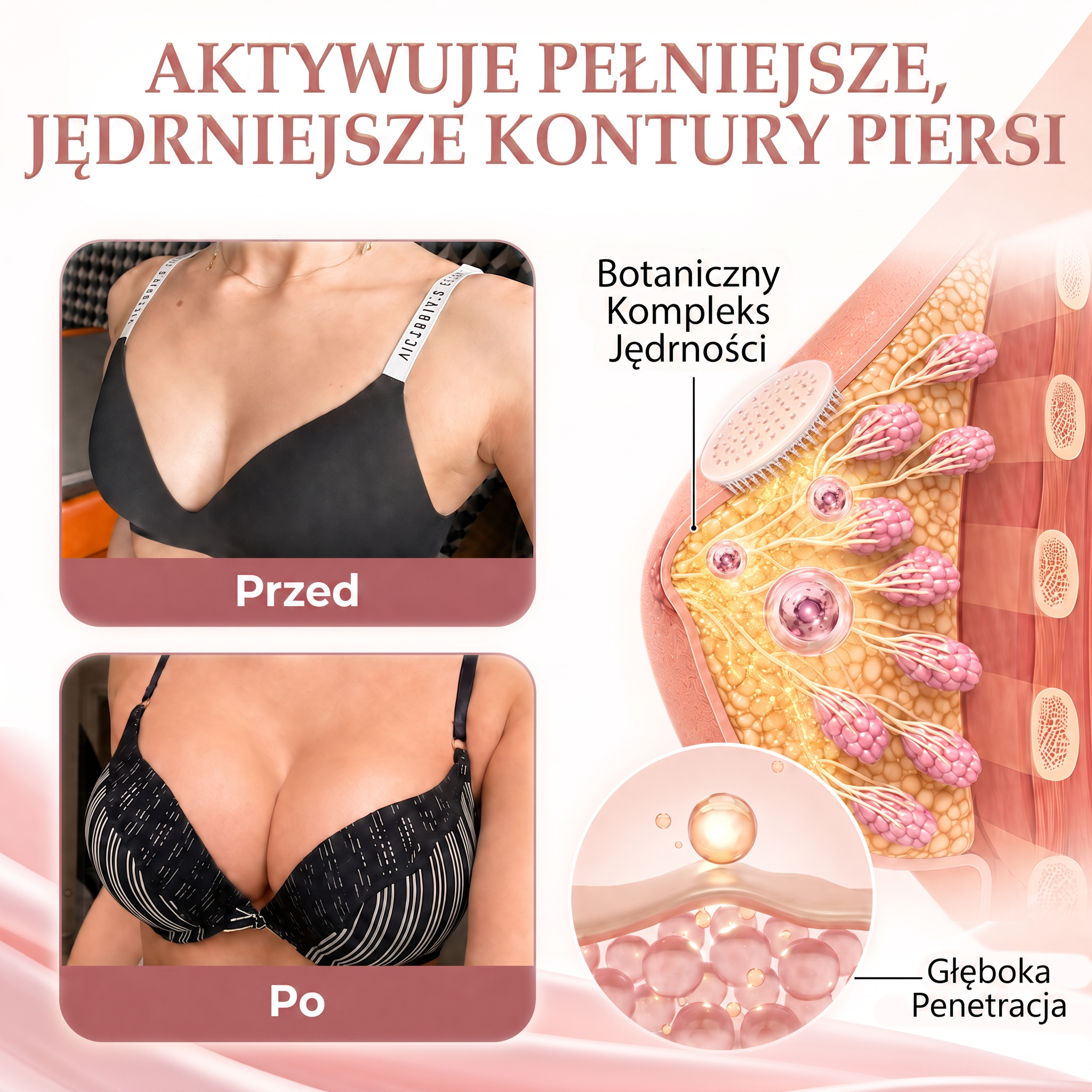 🌟 HISKIN® Mikroigłowe plastry na piersi wspierające efekt pełniejszego wyglądu, liftingu i ujędrnienia
