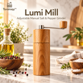 Toramiqy™ Lumi Mill – Adjustable Manual Salt & Pepper Grinder, Premium Spice Mill for Peppercorns, Sea Salt & Table Seasoning